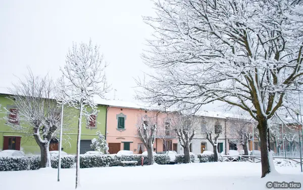 Snow Day in Tuscany