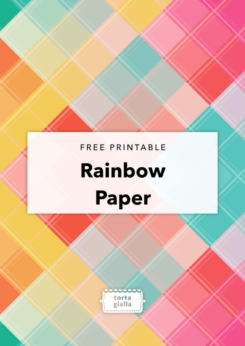 Free Printable Rainbow Paper tortagialla