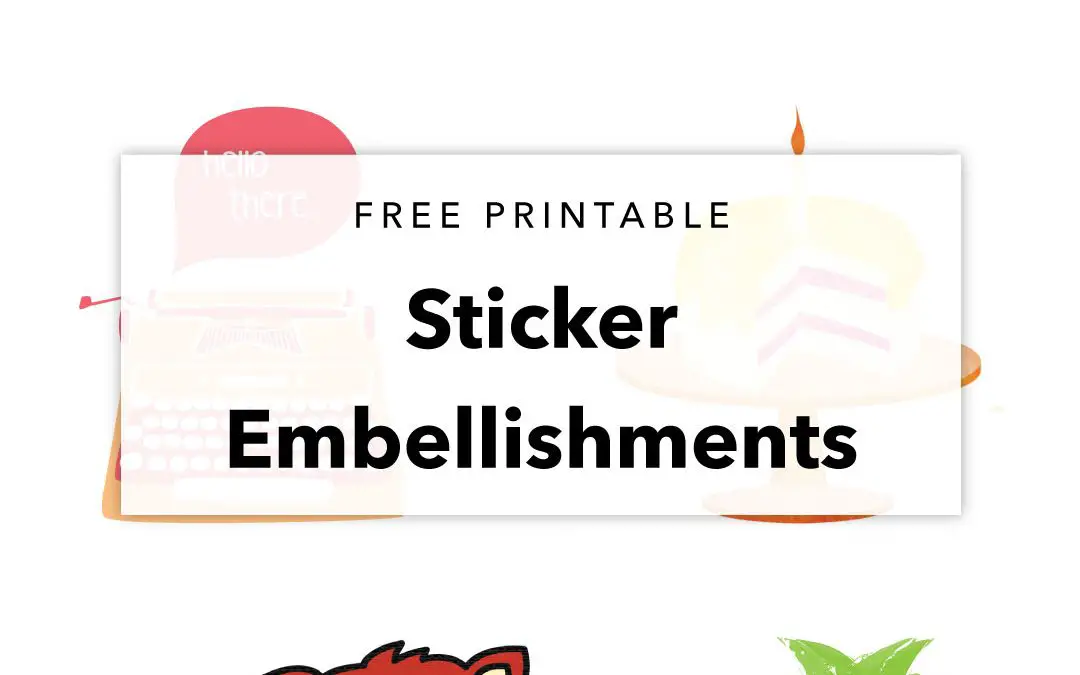Free Printable Cute Sticker Designs | Planner Decor