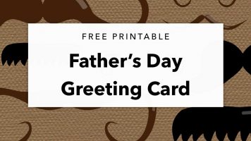 Free Printable Father’s Day Greeting Card