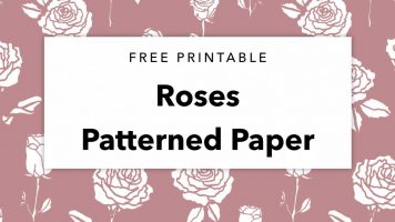 Free Printable Roses Patterned Paper