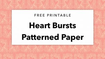 Free Printable Heart Bursts Patterned Paper