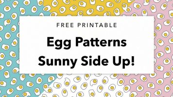 Free Printable Egg Pattern Paper | Sunny Side Up