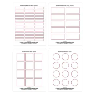 Maps are a terrific way to learn about geography. Free Printable Vintage Red Labels Tortagialla