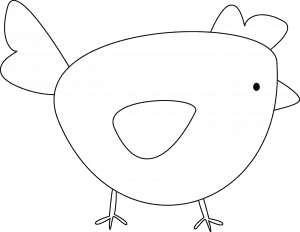 cute chicken drawing