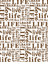 free printable word art design - live life love