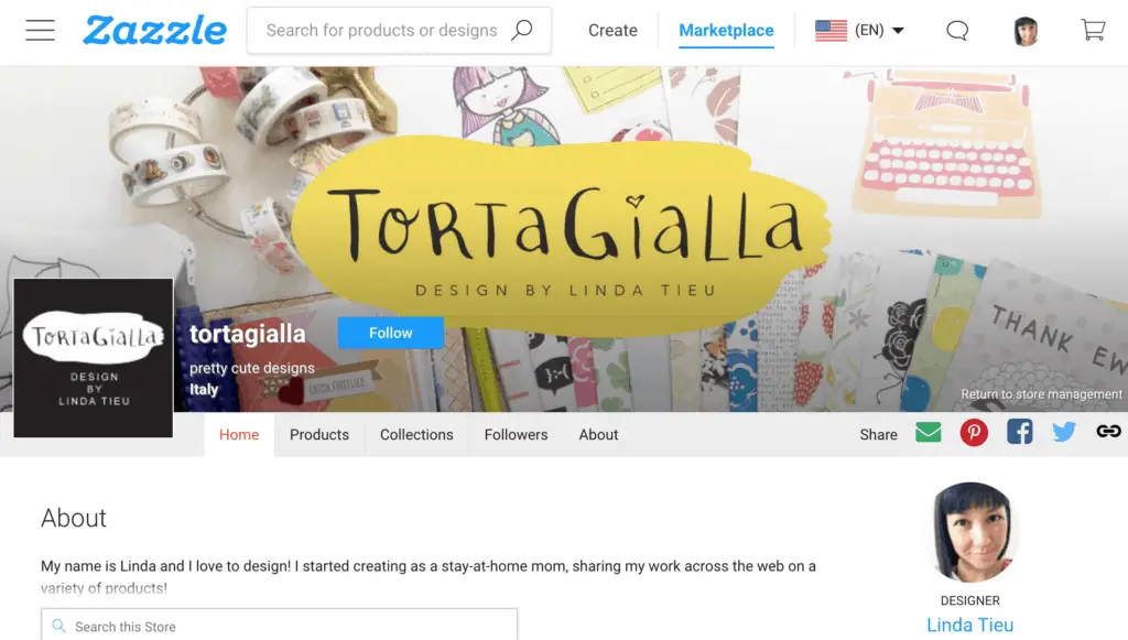 tortagialla Zazzle store