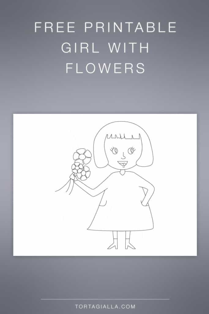 Girl Printable - FREE DOWNLOADABLE CLIPART - tortagialla