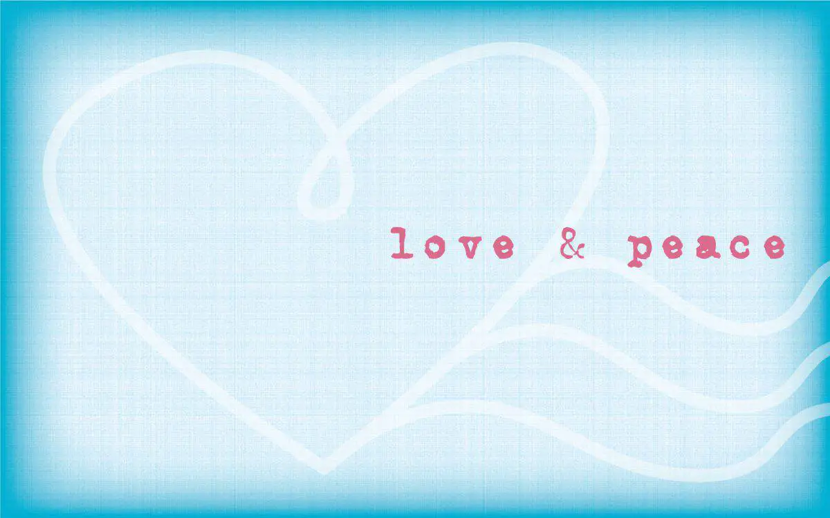 love and peace wallpaper stamp design