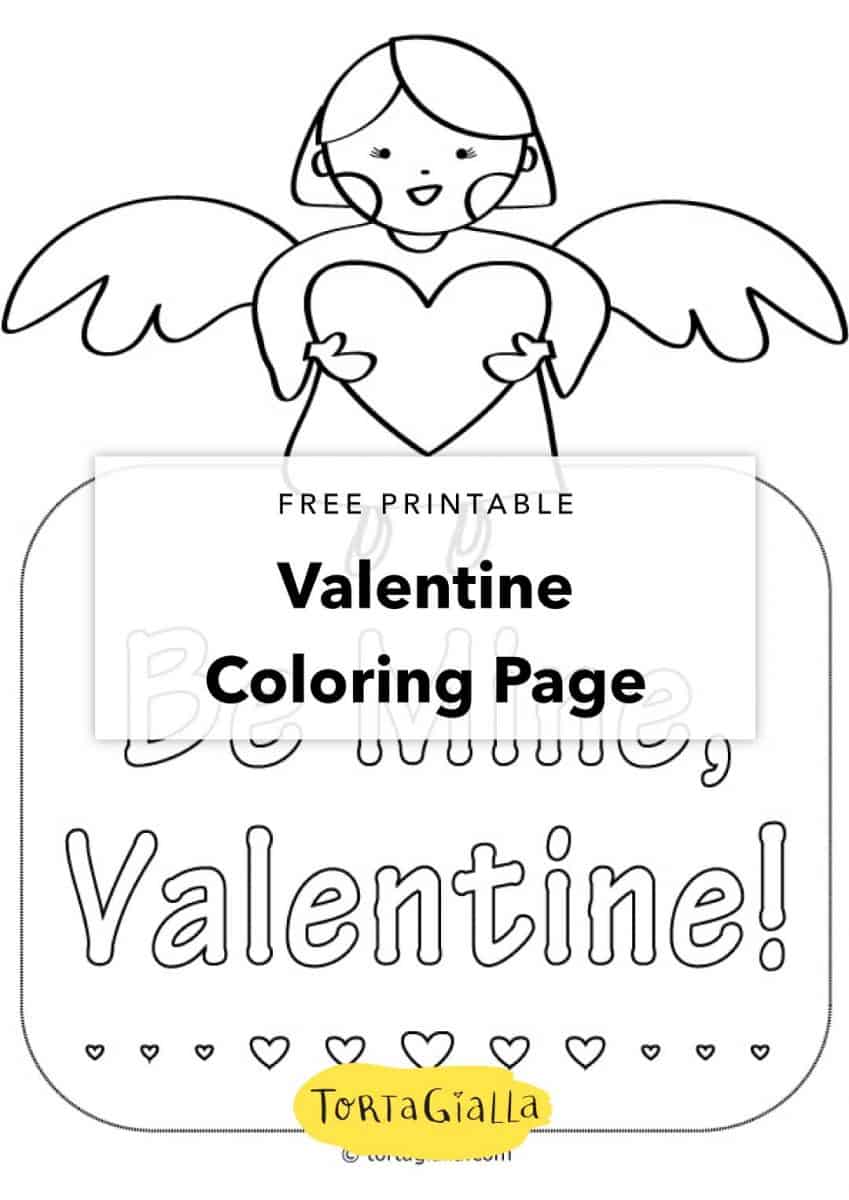 Free Printable - Valentine Coloring Page - My Valentine Coloring Card
