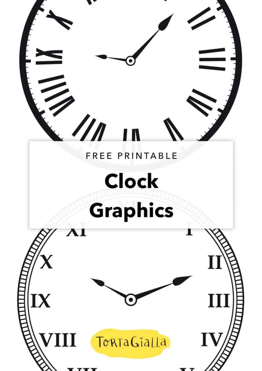 free printable clock graphics