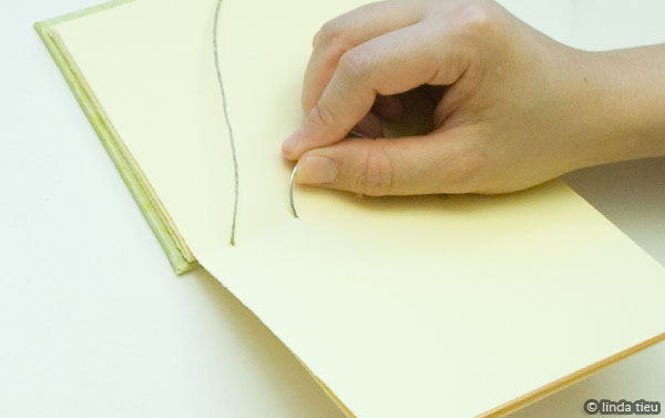 Repeat steps to keep sewing your book together