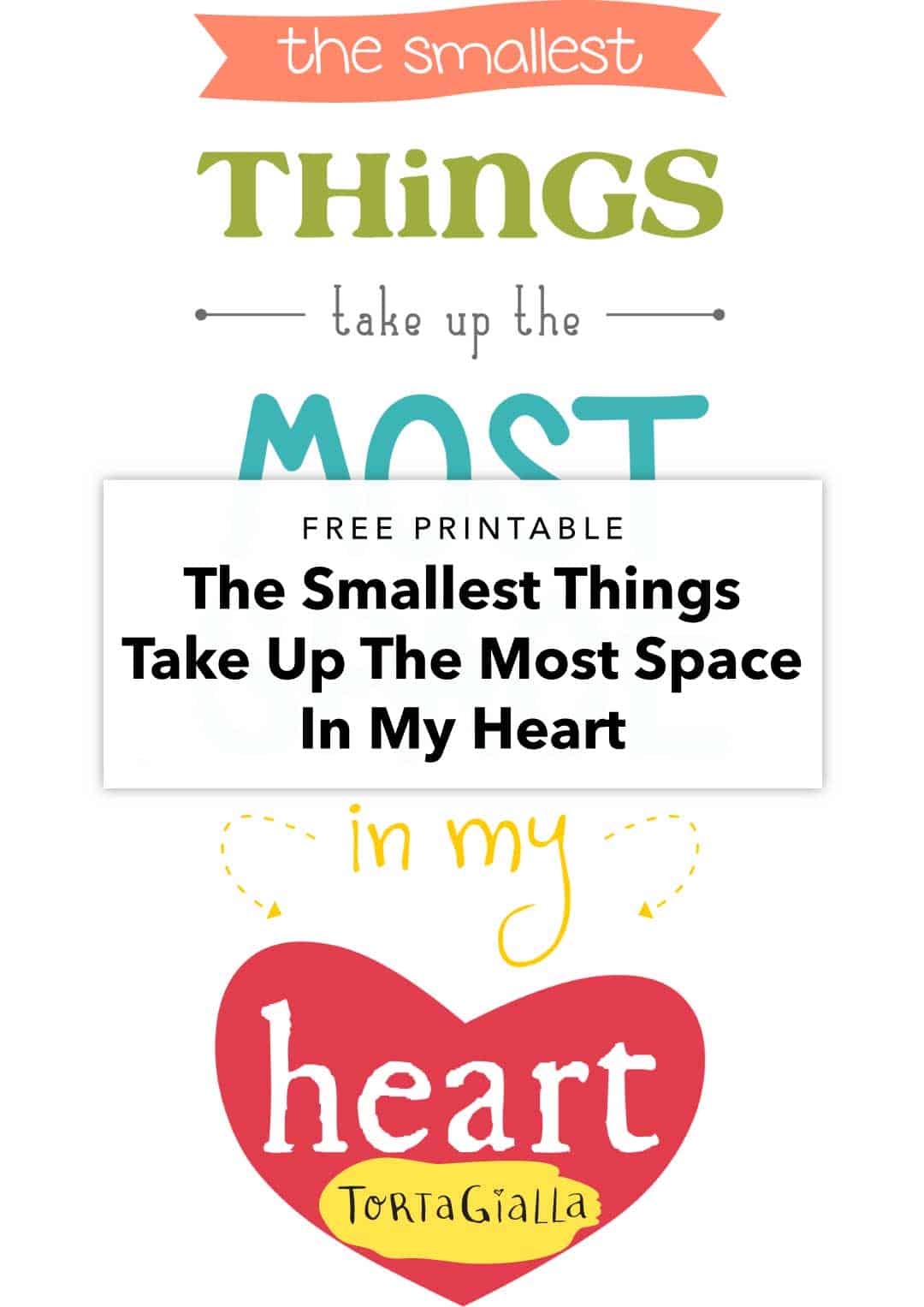 free printable the smallest things