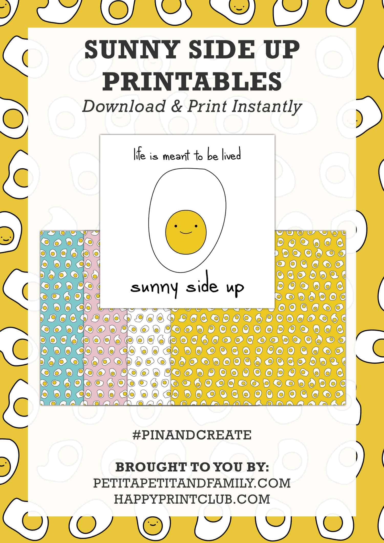 sunny side up printables - tortagialla