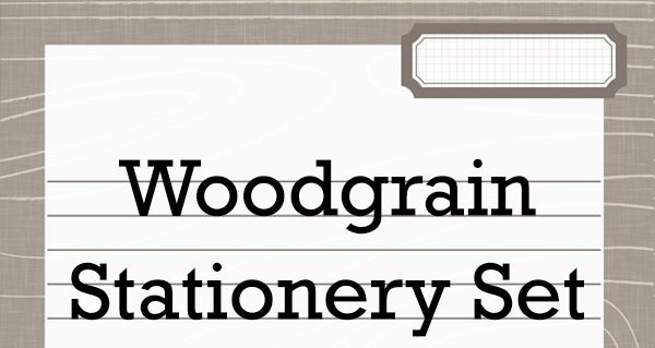ltieu-woodgrain-stationery-set