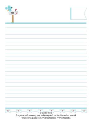 Keep Track of Snail Mail with a Printable Letterwriting Log - tortagialla
