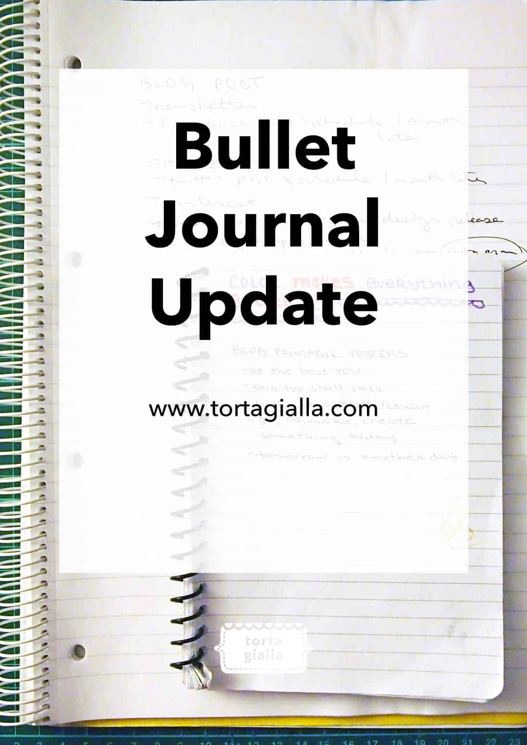 bullet journal update