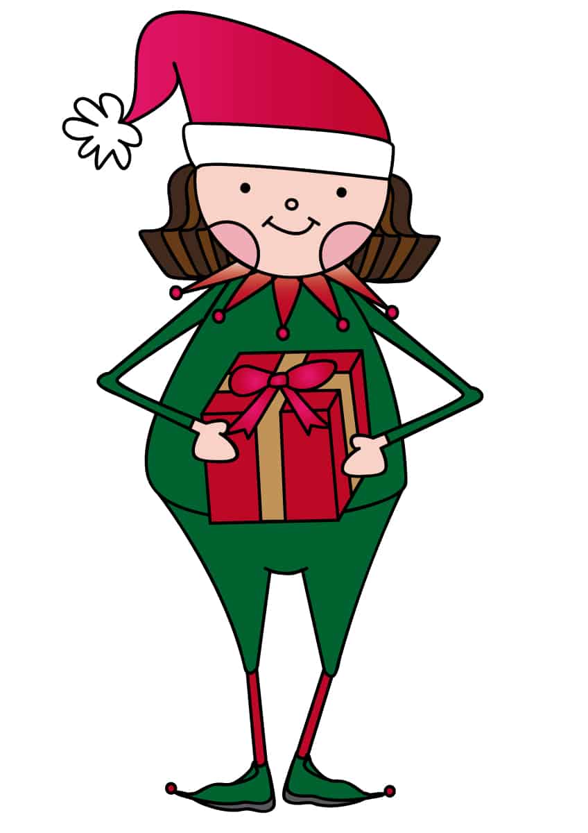 Free Girl Elf Santa's Helper Printable - tortagialla
