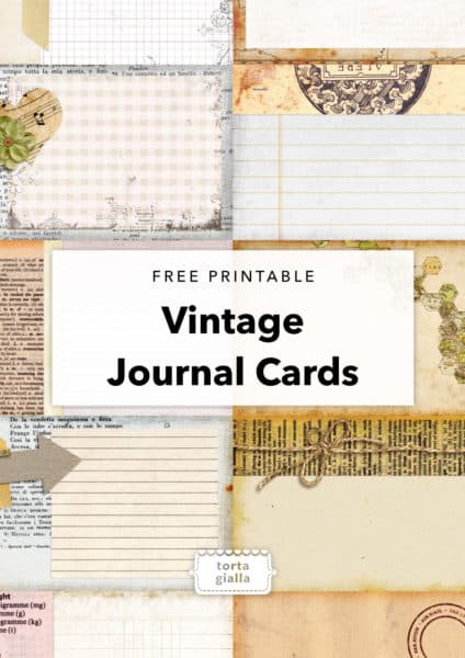 Free Printable - Vintage Journal Cards
