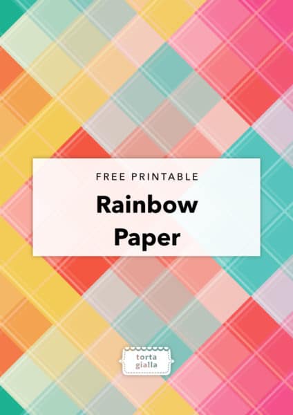 Printable Rainbow Paper
