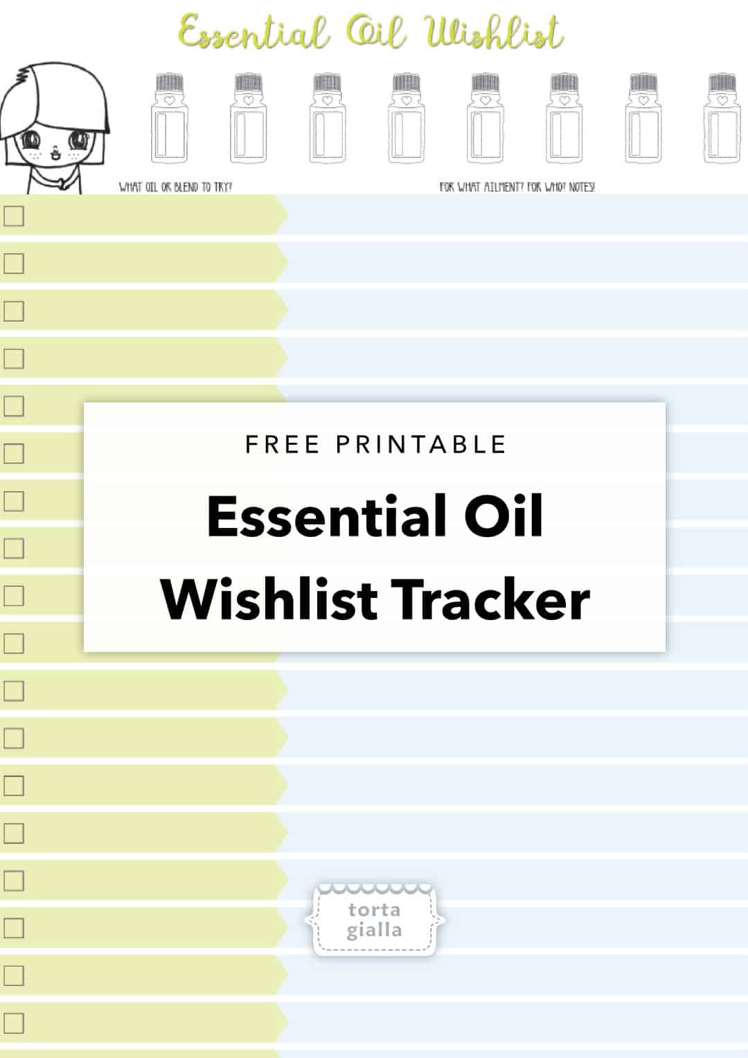 Essential Oil Wishlist Tracker - Free Printable PDF