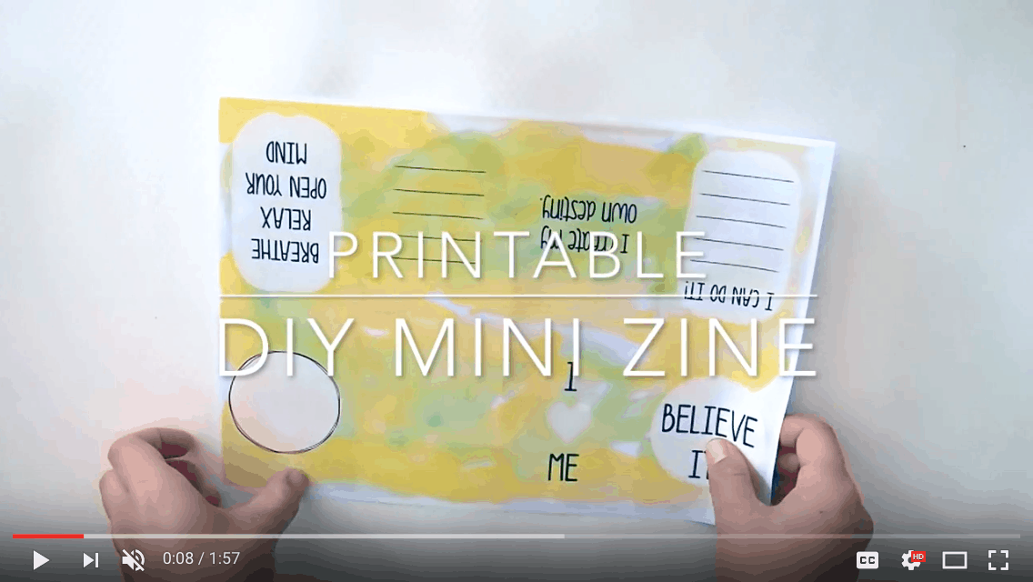 Printable DIY Mini Zine