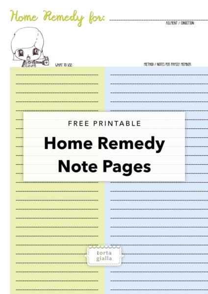 home remedy printable pages