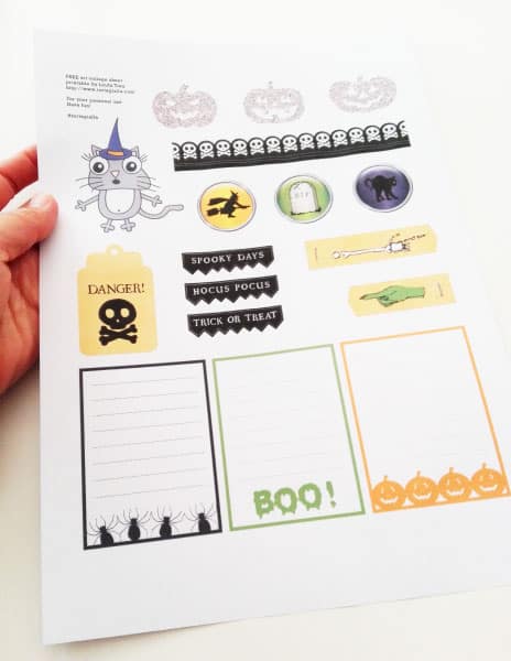 halloween free printable // tortagialla.com newsletter freebie