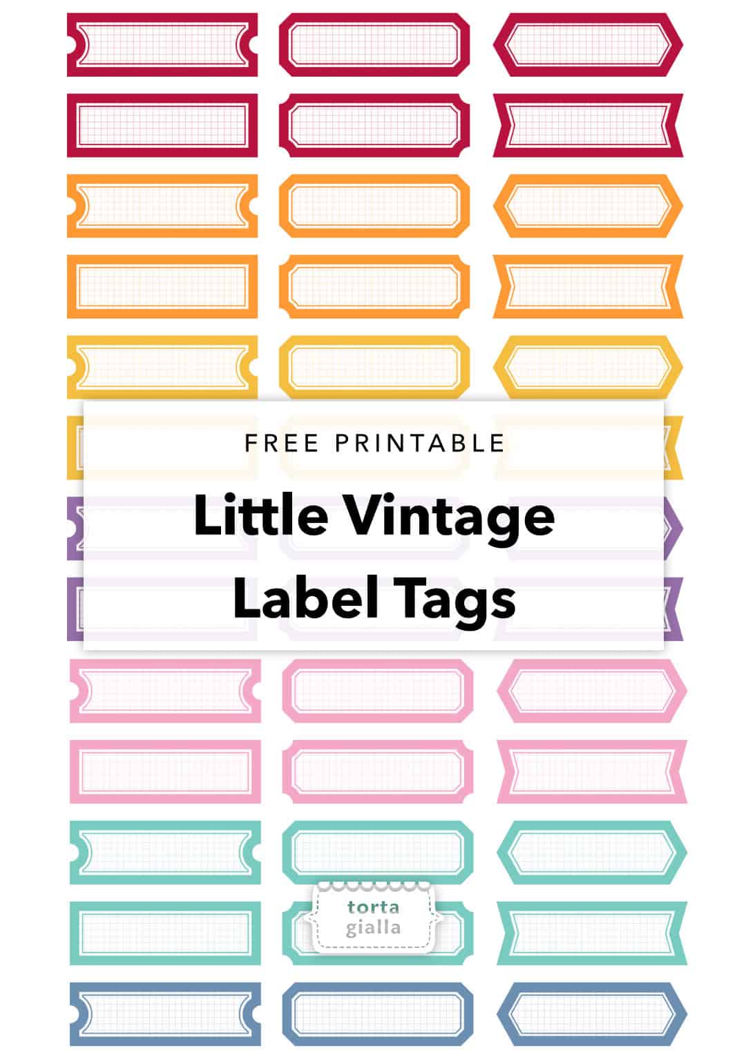 Free Printable Little Vintage Label Tags
