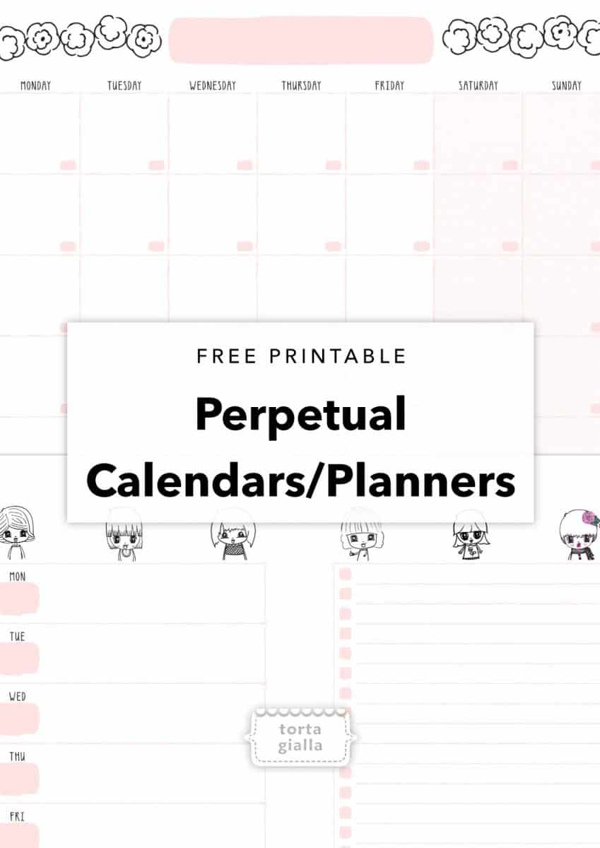 Perpetual Calendar Planner