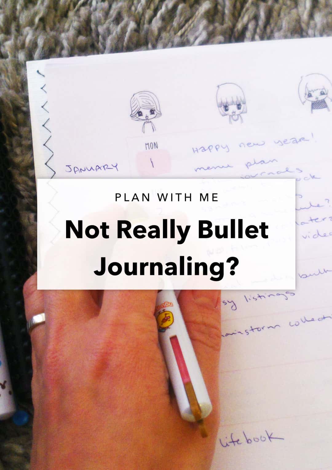 not really bullet journaling