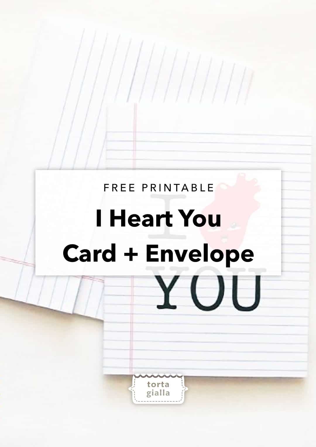 free printable i heart you