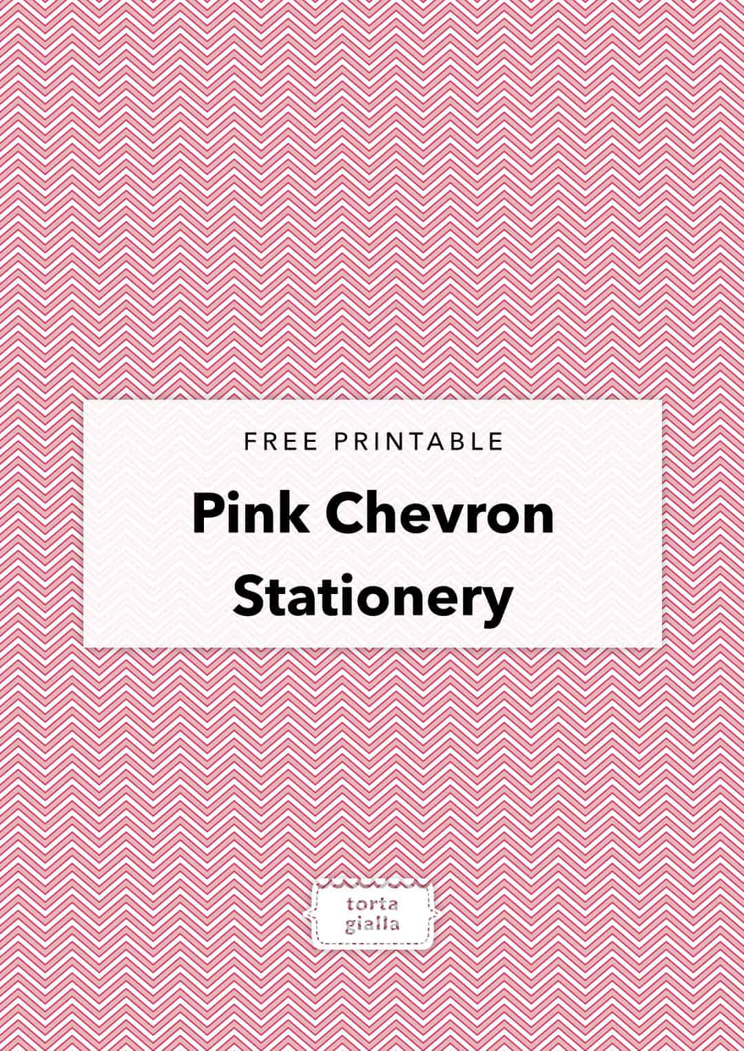 Free Printable Pink Chevron Editable Stationery Patterned Paper Tortagialla