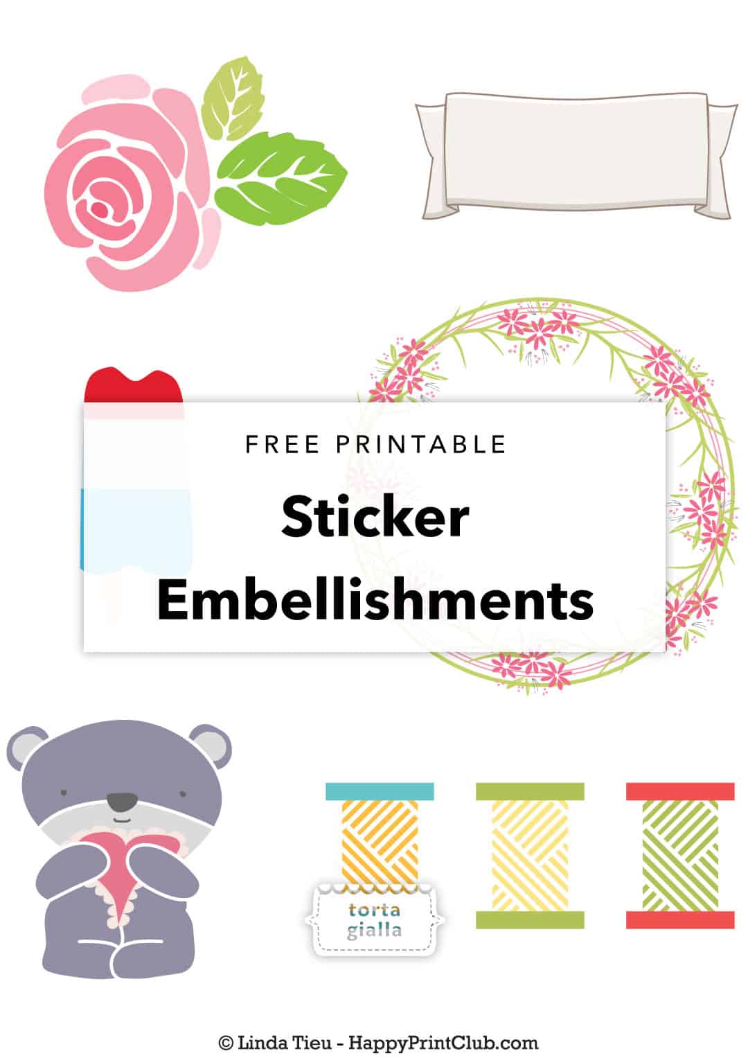 free printable sticker embellishments