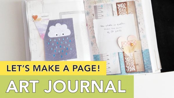 Let's make a page // art journaling with printables // tortagialla.com