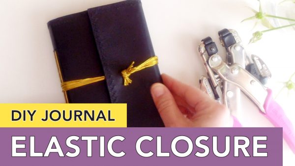 DIY Journal Cover | Wraparound Elastic Closure