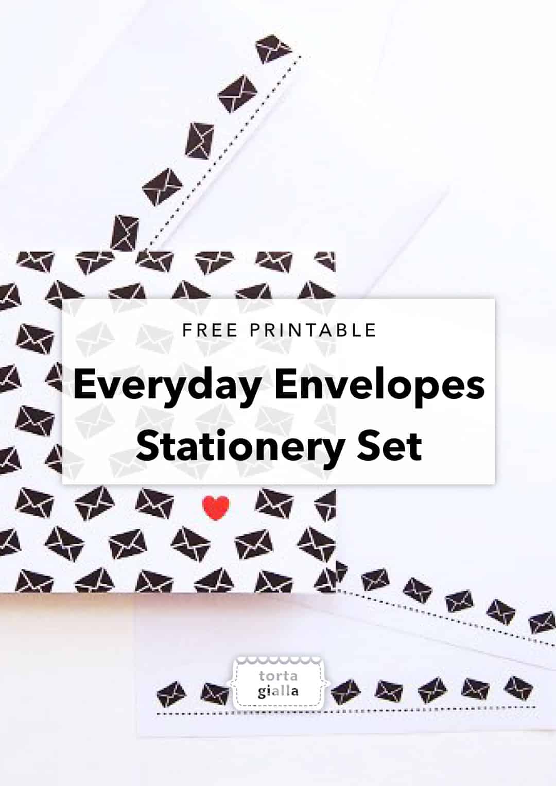 free everyday envelopes stationery set