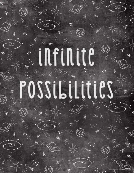 infinite possiblities art printable