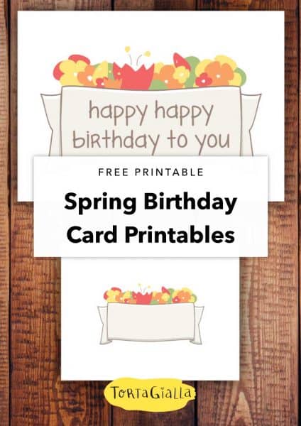 Free Printable Spring Birthday Cards - tortagialla