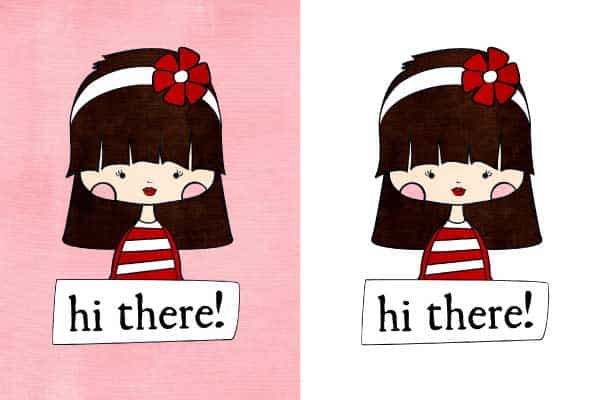 hi there cute girl printable notecards