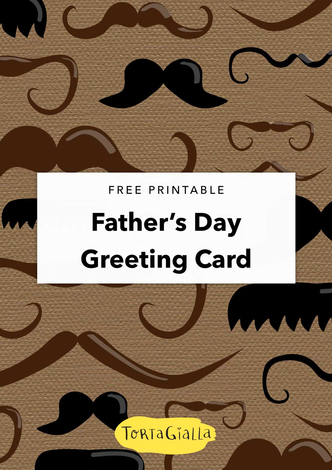 Looking for a more masculine card for the men in your life? Check out this freebie mustache printable greeting card that still screams cute in the end.