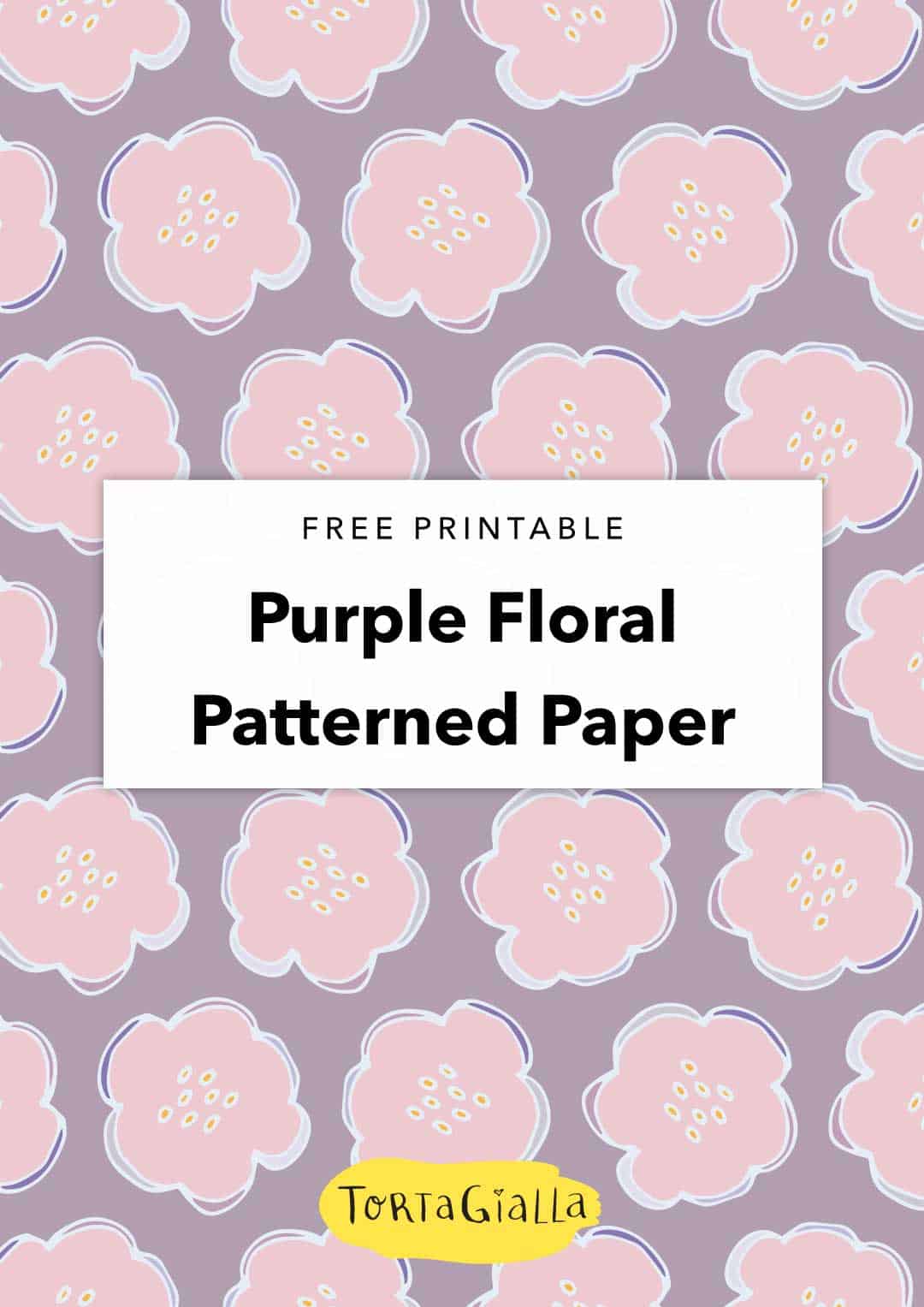 Check out this beautiful free digital paper featuring a pretty purple floral motif. Perfect for scrapbooking, cardmaking and various papercrafting projects.