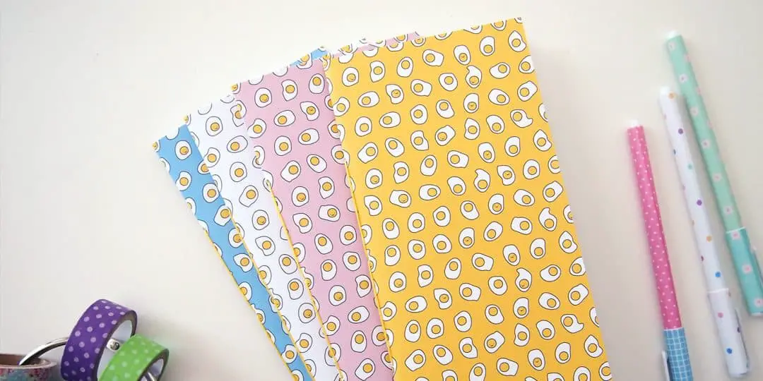 egg pattern notebooks