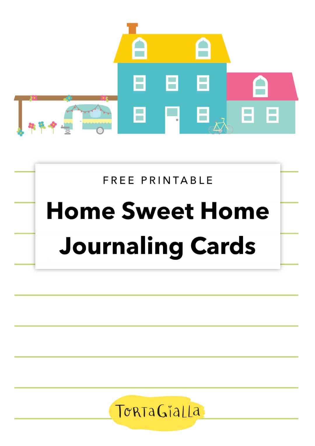 Here's a set of home sweet home themed journaling cards printable. Perfect for project life, planner memory keeping and all kinds of scrapbooking.