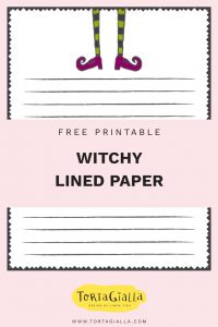 free printable witchy lined paper