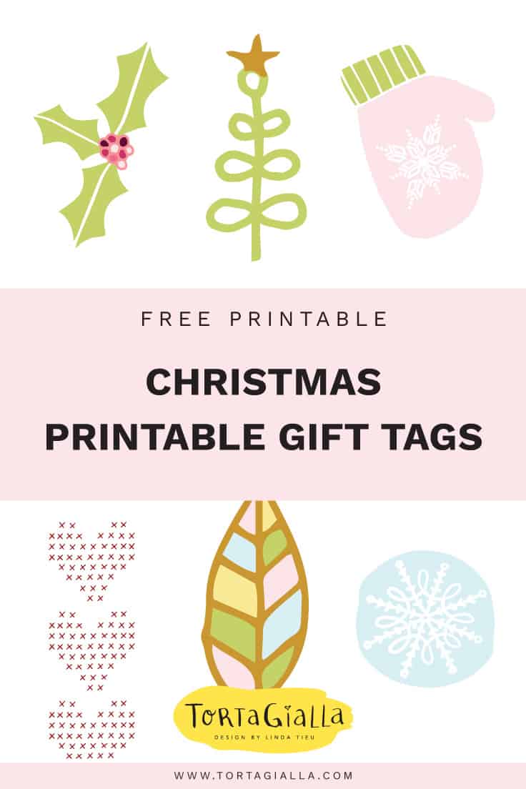 Printable gift tags for Christmas - Free printable download on tortagialla.com