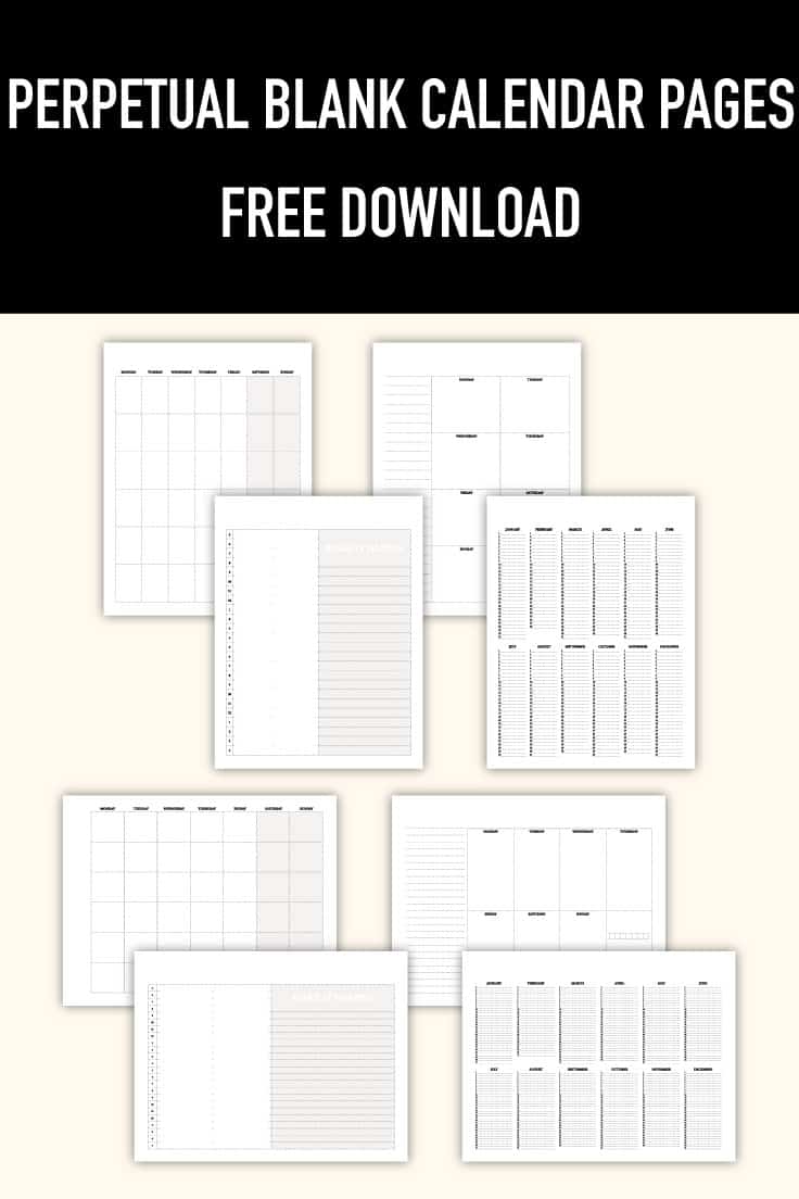 Are you ready to get organized and fire up your planner game? Download these FREE blank calendar pages that give you structure but also flexibility.
