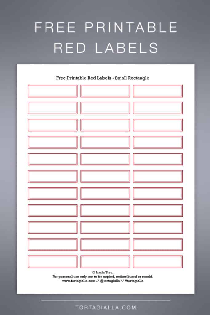 Download these free printable red labels for your journaling and labelling needs! Multiple shapes included in the free download PDF.