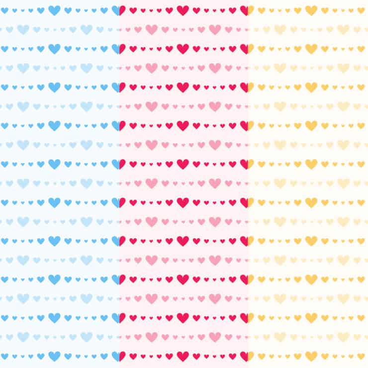 heart garland printable papers