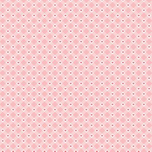 Valentine Gingham Heart Paper